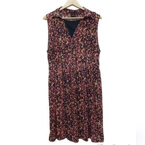 Torrid Floral Collared Sleeveless Dress Size 2